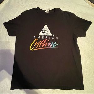 America Offline short sleeve tee shirt mens size XL